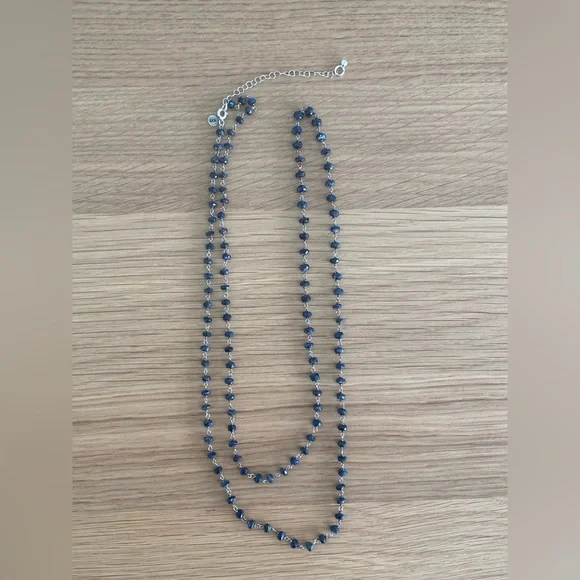 Sapphire & silver necklace - Picture 10 of 12